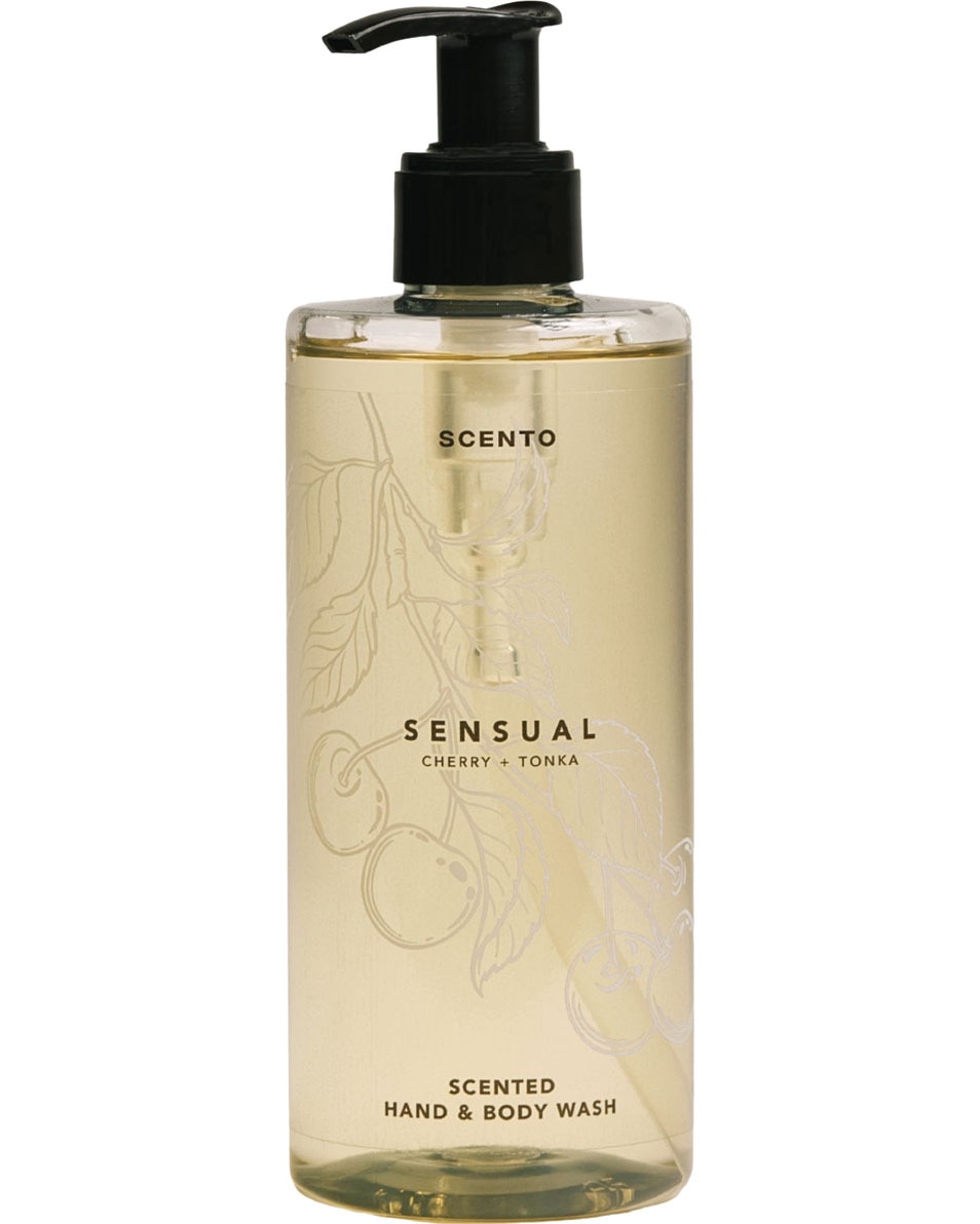 SCENTO Sensual Geparfumeerd hand- en lichaamszeep Kersen & Tonka 300 ML