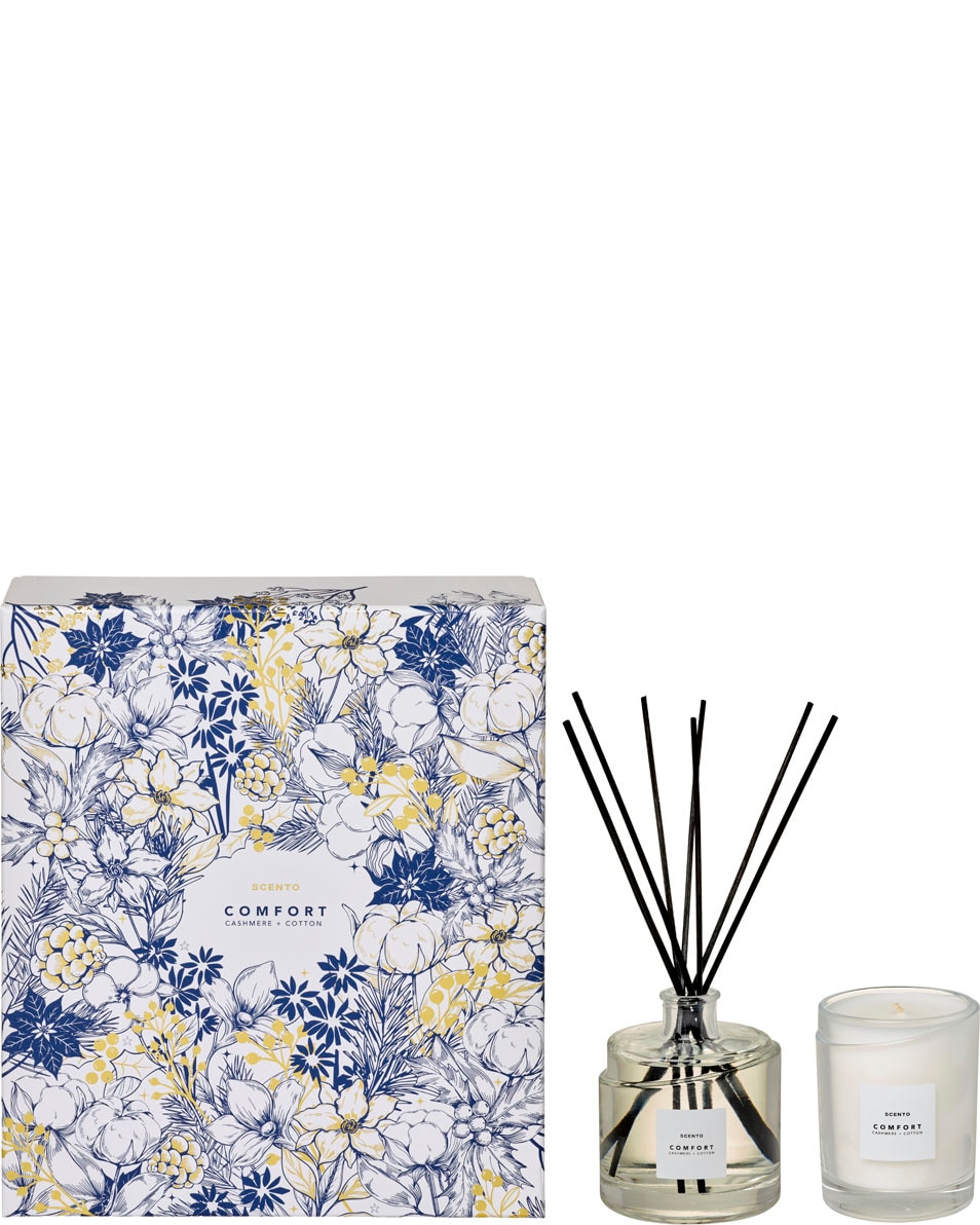SCENTO comfort Geschenkset Geurverspreider + Kaars 2 ST
