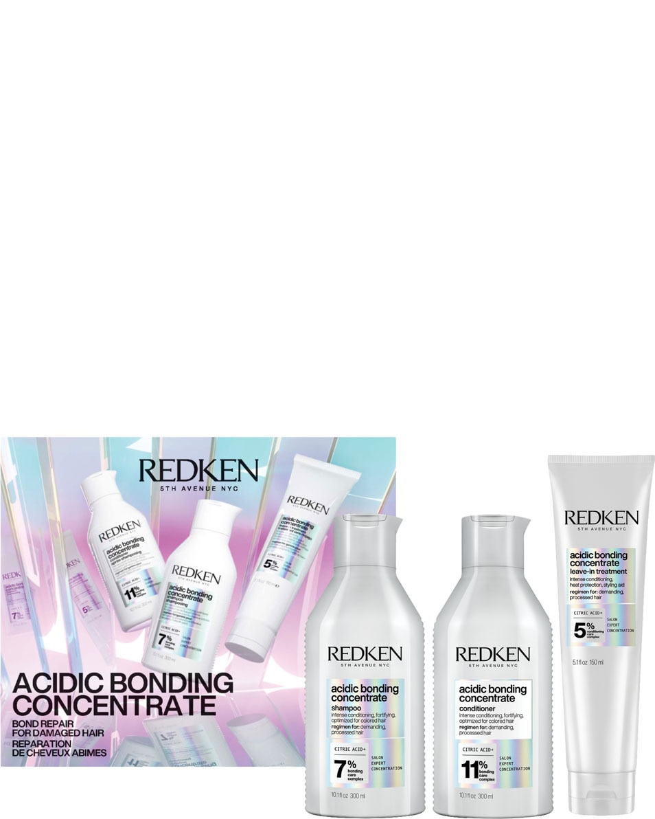 REDKEN Acidic Bonding Concentrate Giftset Versterkt & Verstevigt Beschadigd Haar 3 ST