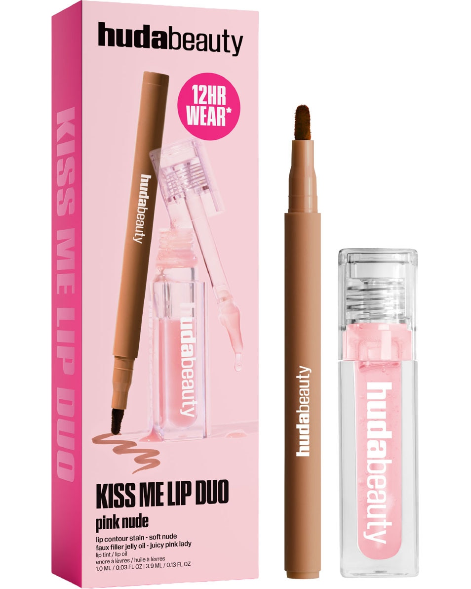 HUDA BEAUTY KISS ME LIP DUO LIP SET 2 ST
