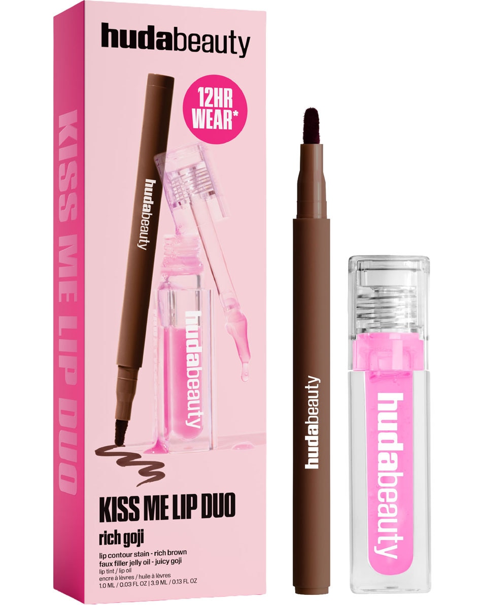 HUDA BEAUTY KISS ME LIP DUO LIP SET 2 ST