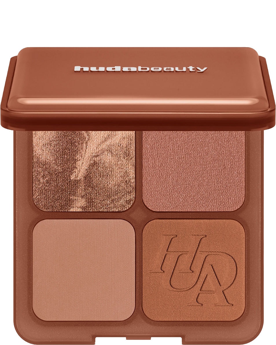 HUDA BEAUTY BRONZE FILTER PALETTE BRONZING AND CONTOUR QUAD MEDIUM