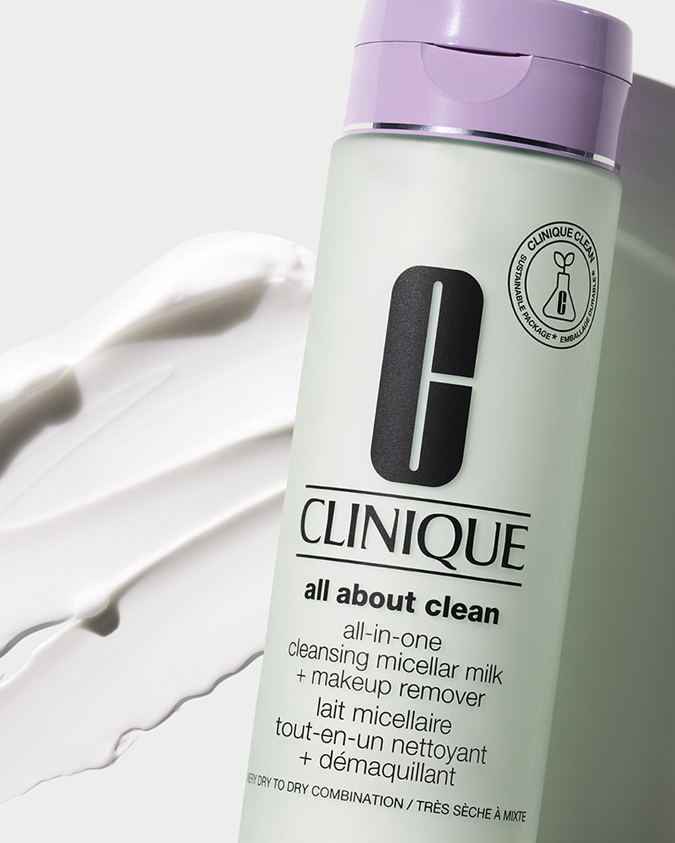 CLINIQUE All About Clean™ All-in-One Cleansing Micellar Milk + Makeup Remover MICELLAIRE GEZICHTSREINIGER & MAKE-UP REMOVER - ZEER DROGE TOT GEMENGDE HUID 200 ML 2