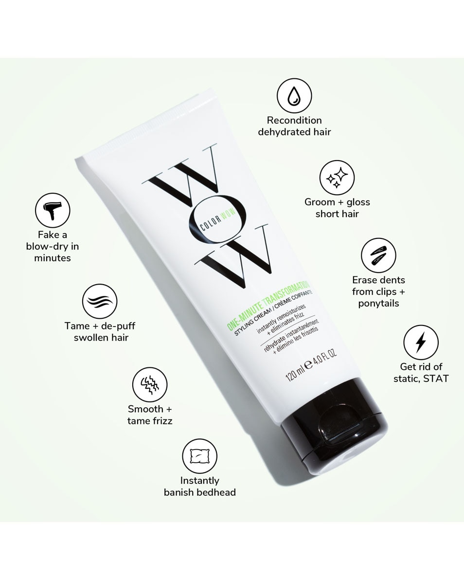 COLOR WOW One-Minute Transformation Stylingcrème - Voor Droog, Pluizig Haar 120 ML 2