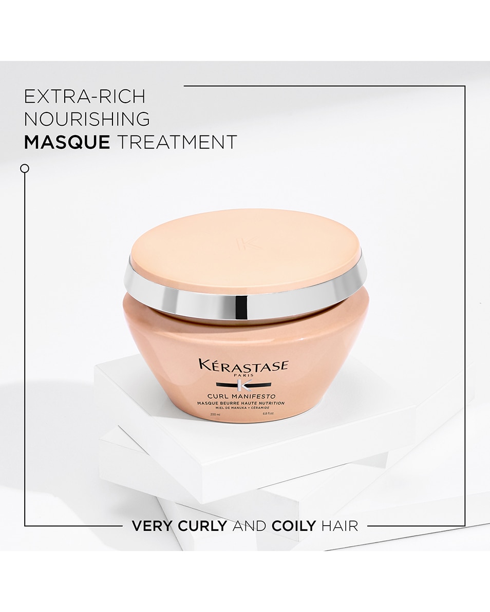 KÉRASTASE CURL MANIFESTO MASQUE BEURRE HAUTE NUTRITION ZEER VOEDEND MASKER VOOR ALLE SOORTEN KRULLEN 200 ML 2