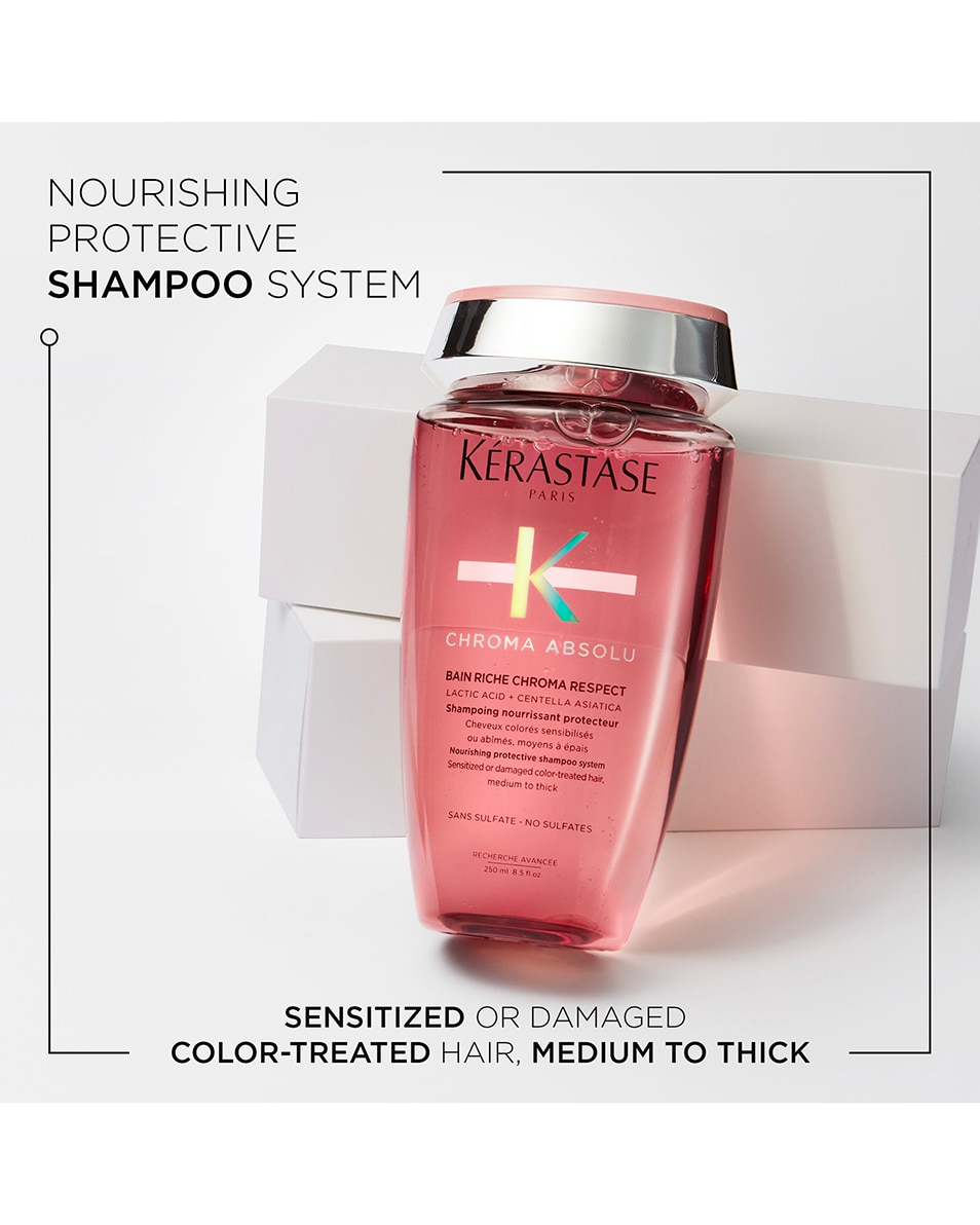 KÉRASTASE CHROMA ABSOLU BAIN RICHE CHROMA RESPECT VOEDENDE BESCHERMENDE SHAMPOO DIK GEKLEURD HAAR 250 ML 2