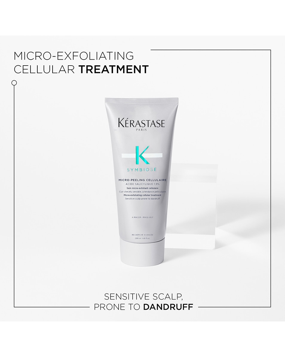 Micro-exfoliërende cellulaire anti-roos pre-shampoo verzorging