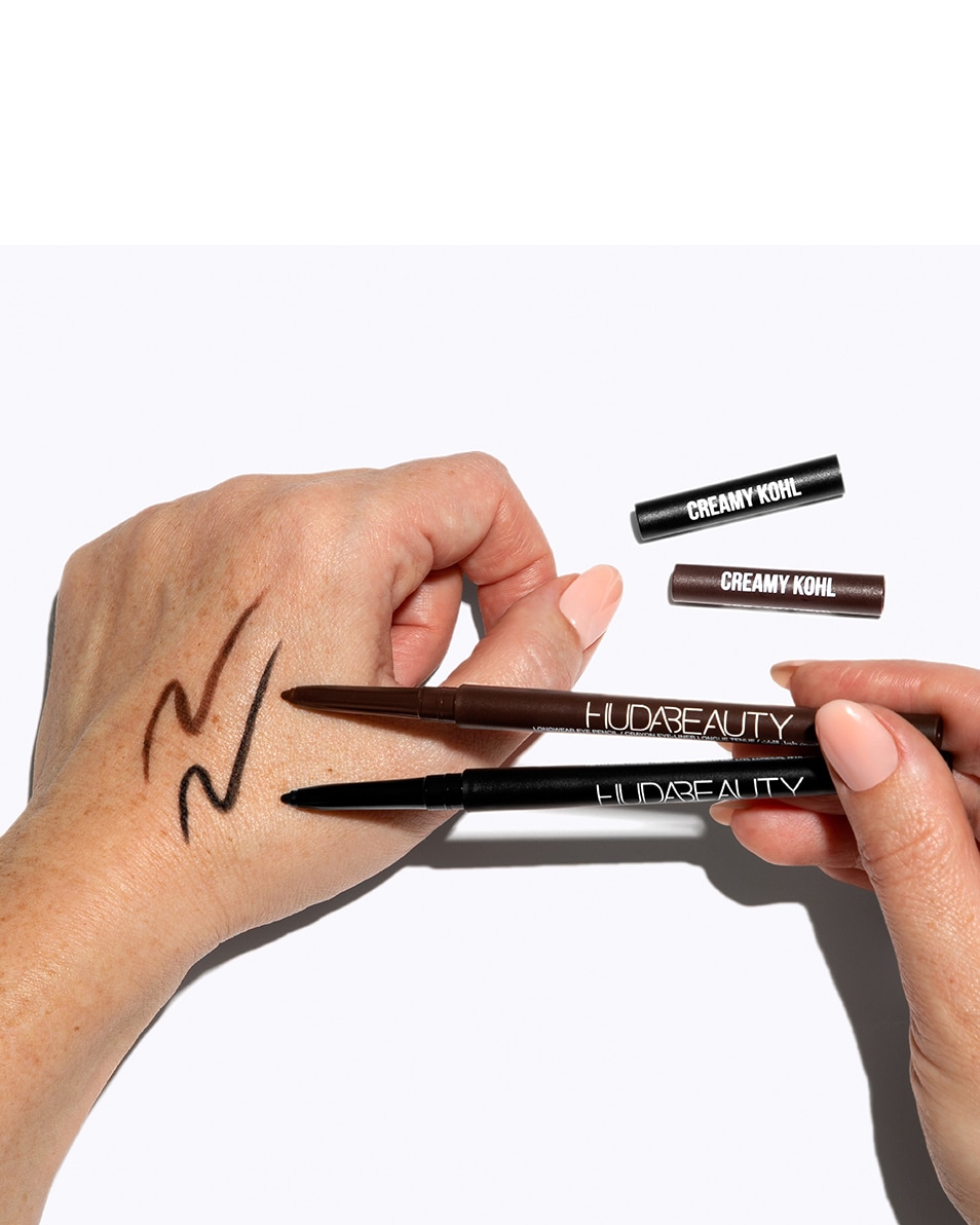 HUDA BEAUTY CREAMY KOHL LONGWEAR EYE PENCIL 01 black 2