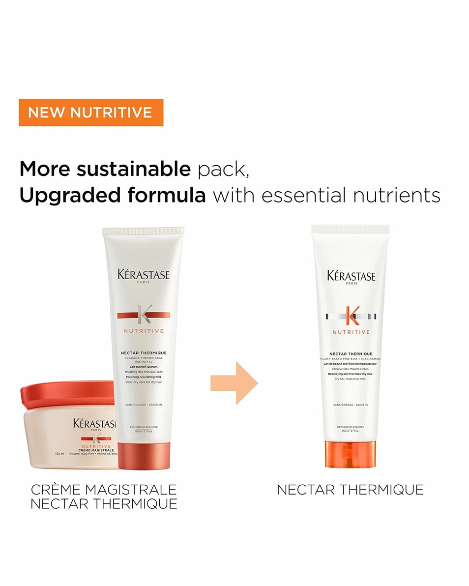 LEAVE-IN ANTI-FRIZZ FÖHNMELK VOOR MEDIUM/DIK DROOG HAAR