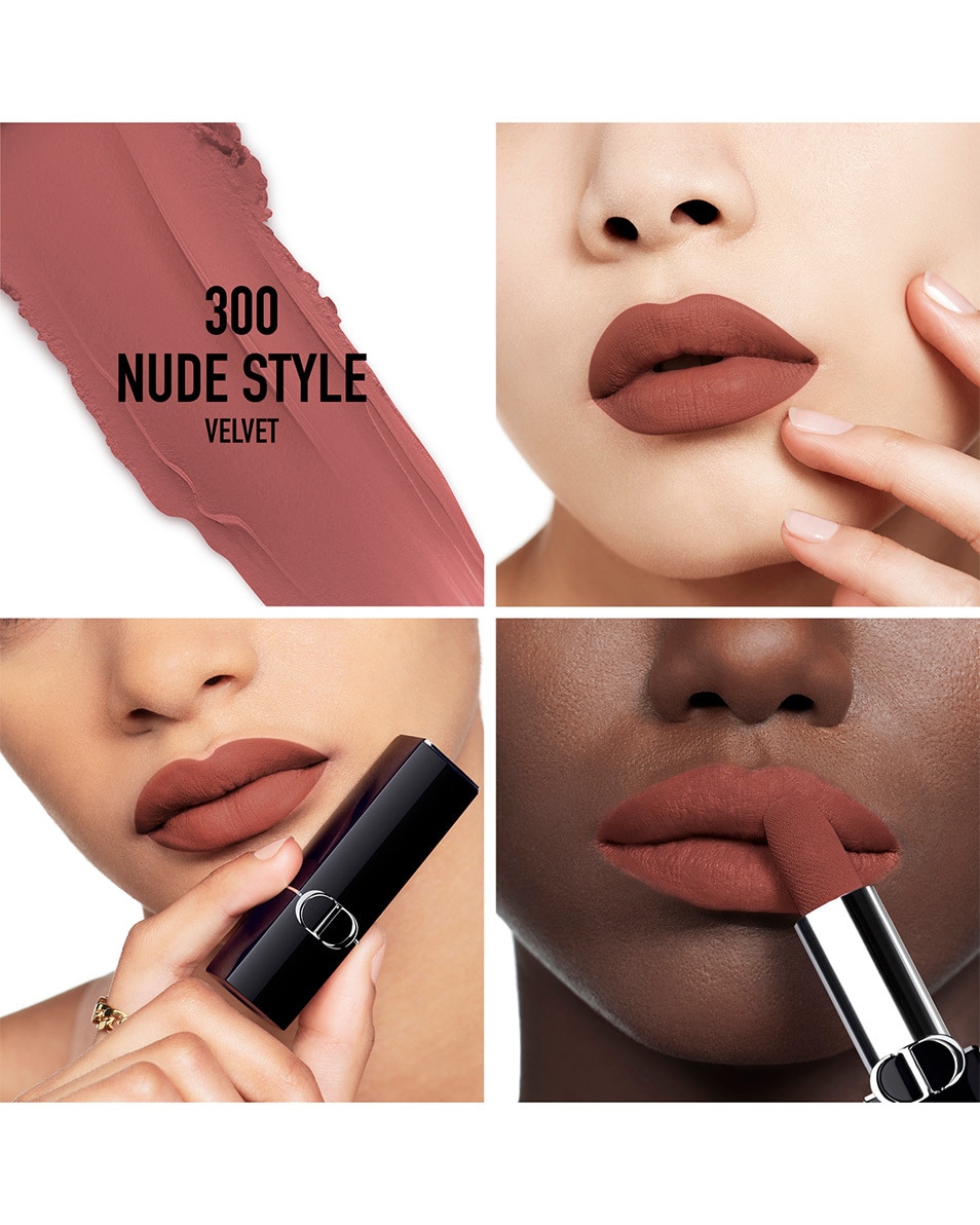 DIOR Rouge Dior Lipstick - comfort en langhoudend 300 NUDE STYLE 2
