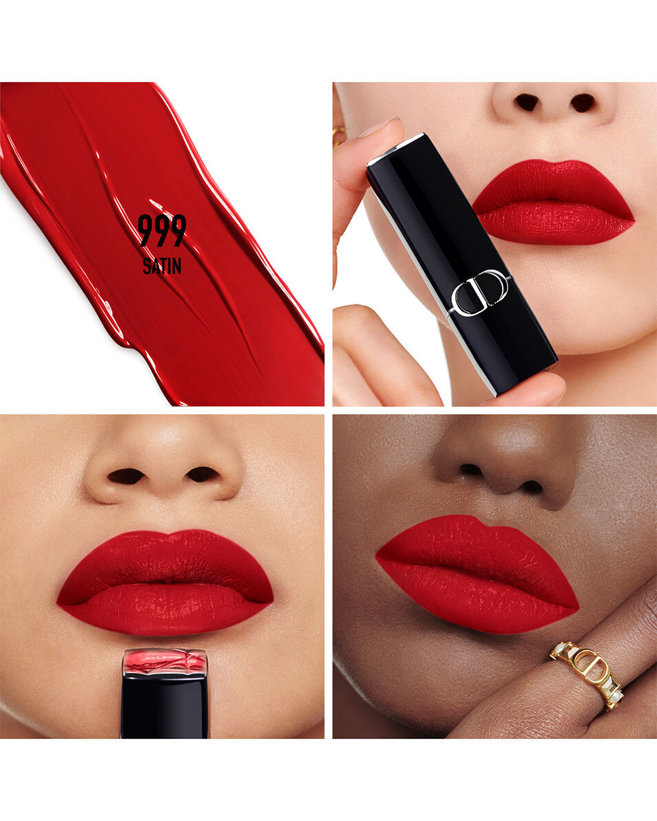 DIOR Rouge Dior Lipstick - comfort en langhoudend SATIN - 999 2