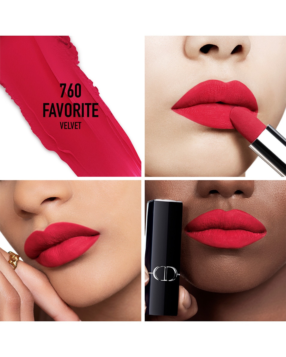 DIOR Rouge Dior Lipstick - comfort en langhoudend VELVET - 760 FAVORITE 2