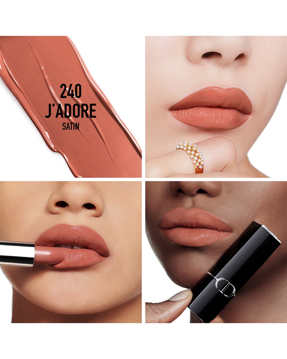 DIOR Rouge Dior Lipstick - comfort en langhoudend SATIN - 240 J'ADORE 2