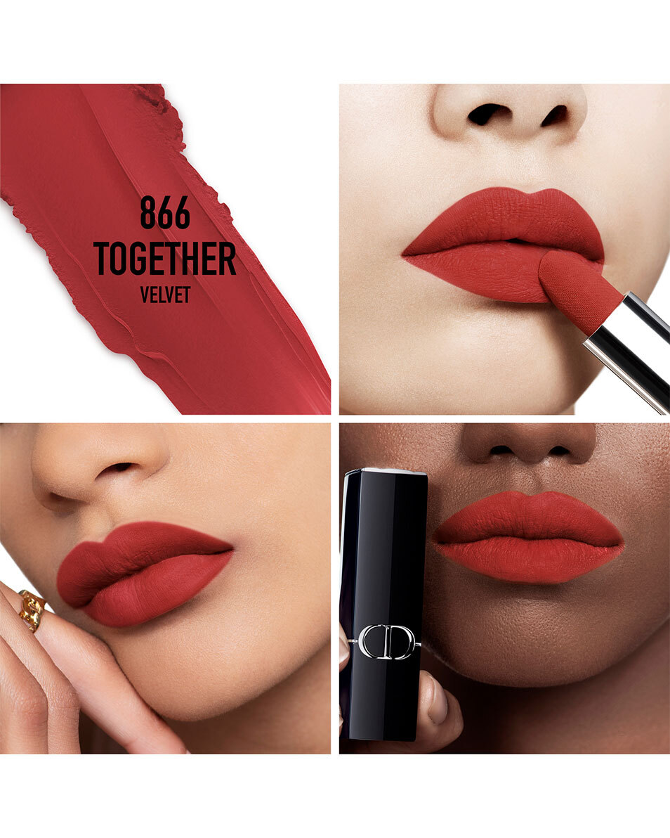 DIOR Rouge Dior Lipstick - comfort en langhoudend VELVET - 866 TOGETHER 2
