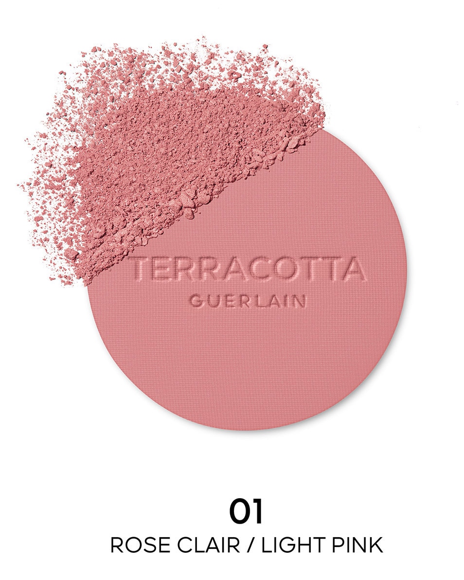 GUERLAIN Terracotta Blush De poederblush voor een gezonde uitstraling, 90% ingrediënten van natuurlijke oorsprong 01 Rose Clair 2