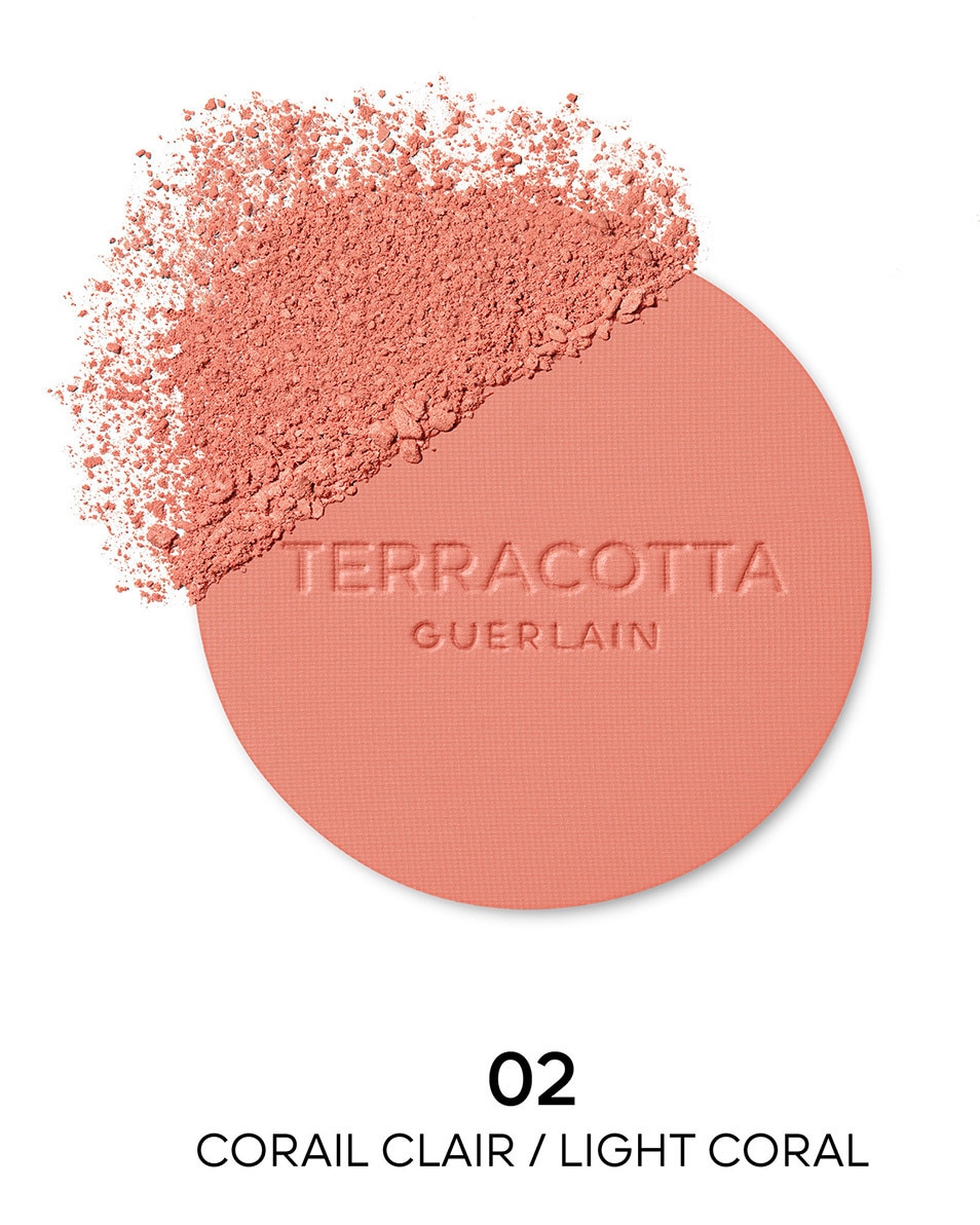 GUERLAIN Terracotta Blush De poederblush voor een gezonde uitstraling, 90% ingrediënten van natuurlijke oorsprong 02 Corail Clair 2
