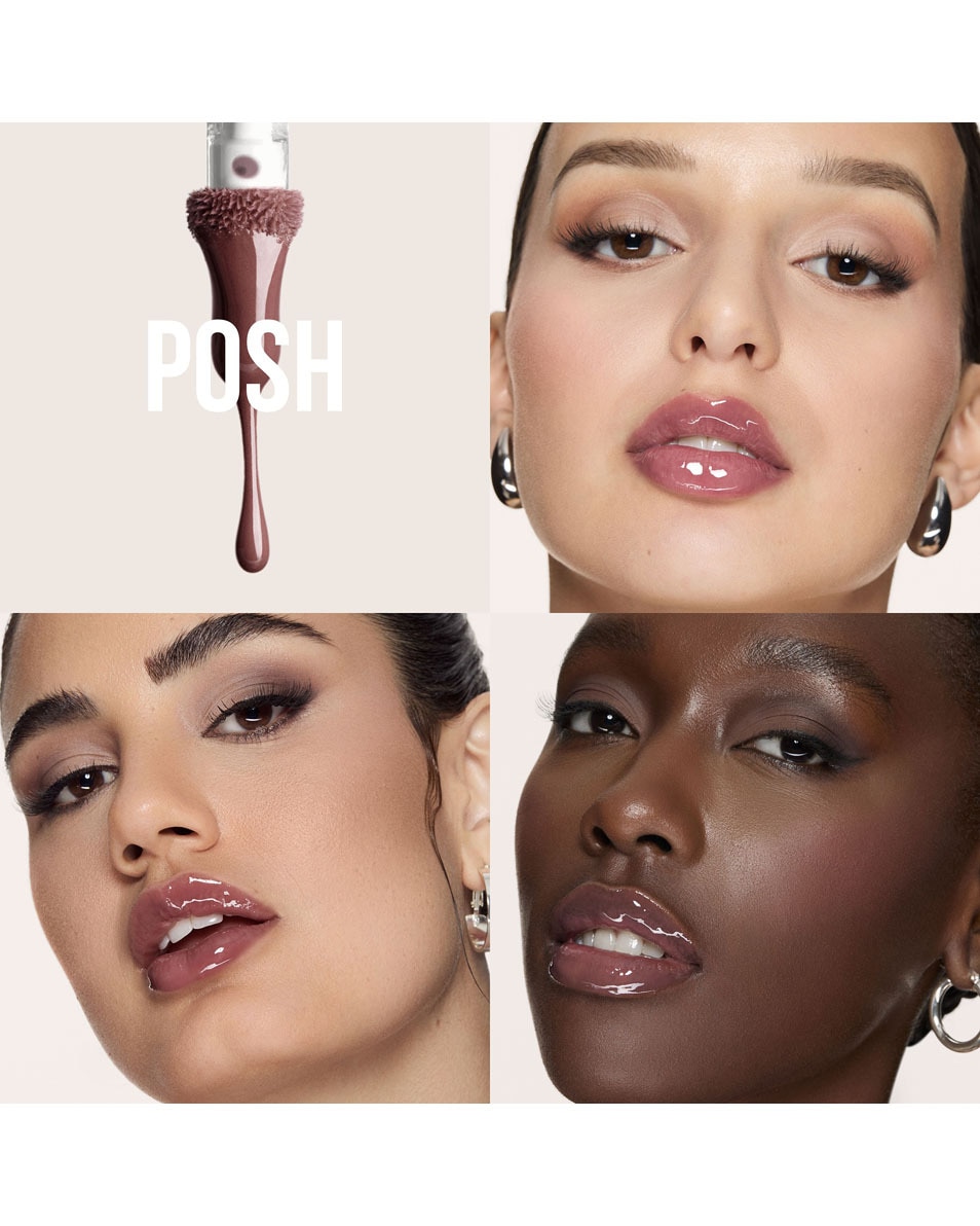 HUDA BEAUTY FAUX FILLER EXTRA SHINE LIP GLOSS POSH 2