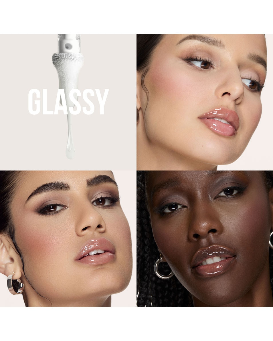 HUDA BEAUTY FAUX FILLER EXTRA SHINE LIP GLOSS Clear