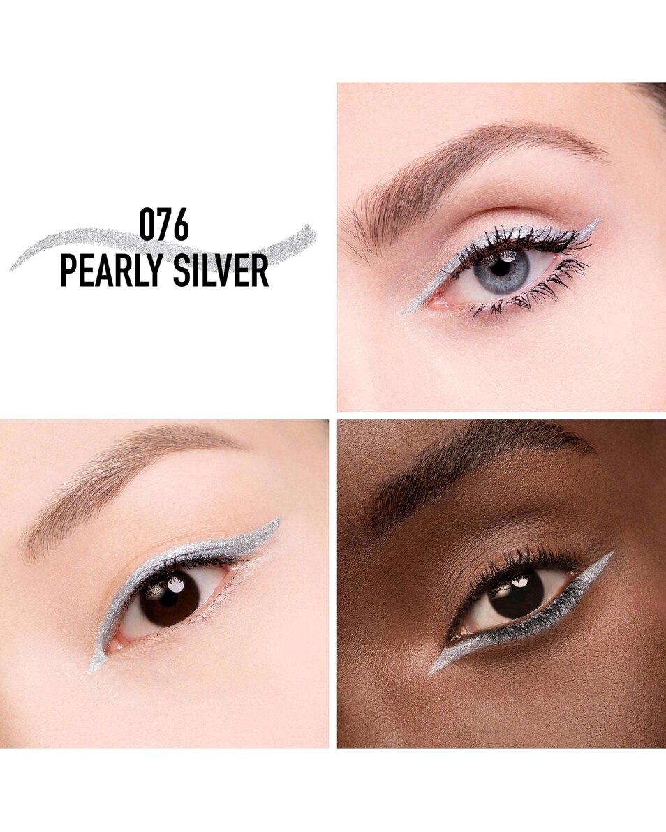 DIOR DIORSHOW STYLO Waterproof eyeliner - houdt 24u - intense kleur 076 Pearly Silver 2