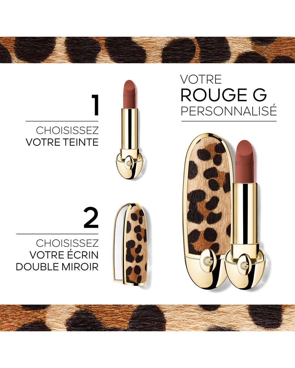 GUERLAIN Rouge G Refill - De personaliseerbare, uiterst verzorgende lipstick 258 LE BOIS DE ROSE – VELVET