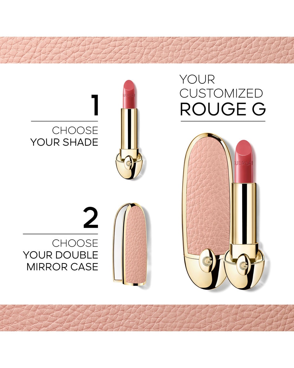 GUERLAIN Rouge G Refill - De personaliseerbare, uiterst verzorgende lipstick 518 LE ROSE BLUSH - SATIN 2