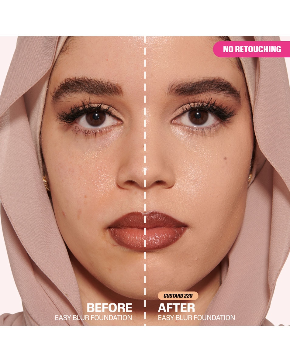 HUDA BEAUTY EASY BLUR NATURAL AIRBRUSH FOUNDATION 220 WARM - Custard