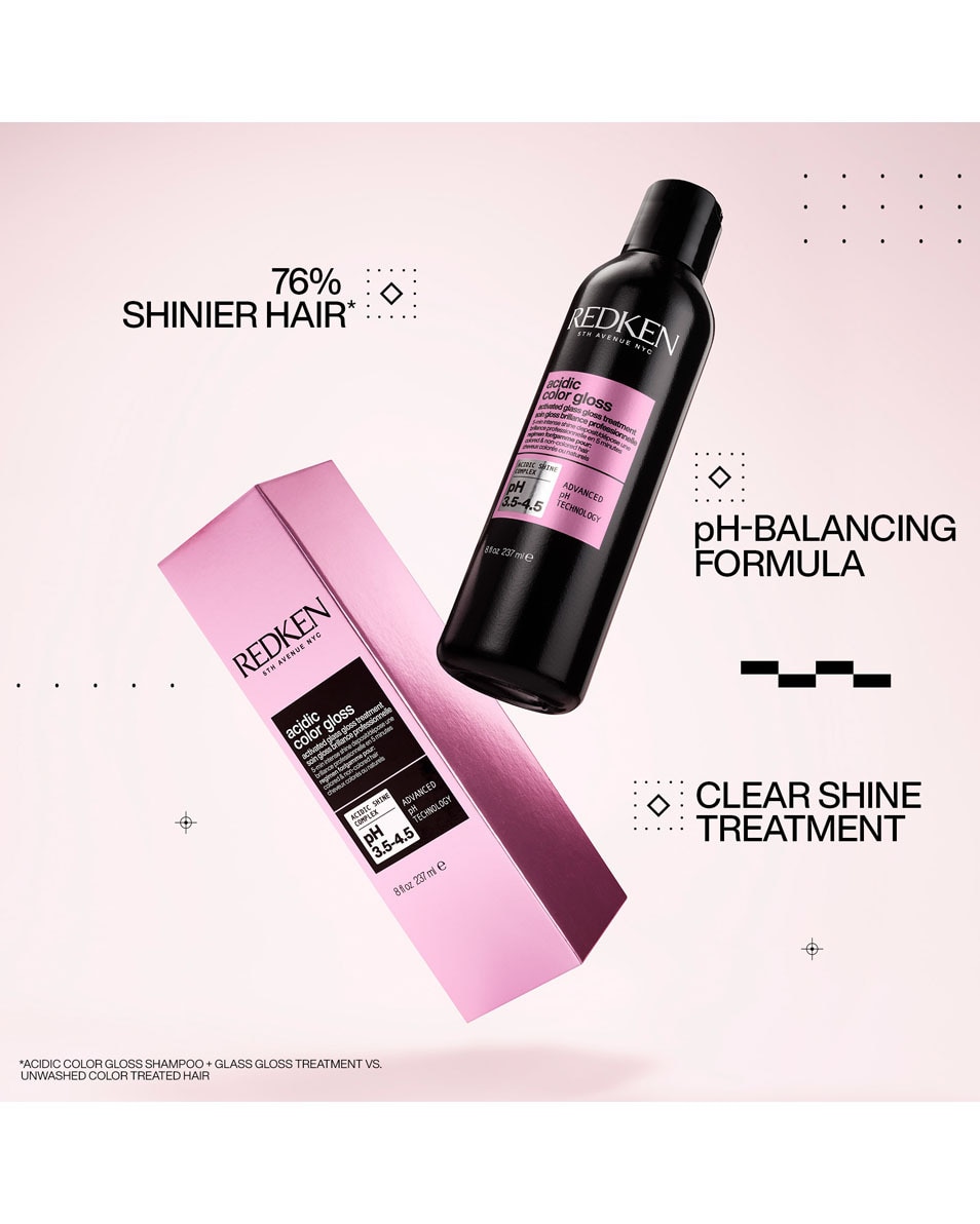 Activated glass gloss treatment - gekleurd haar