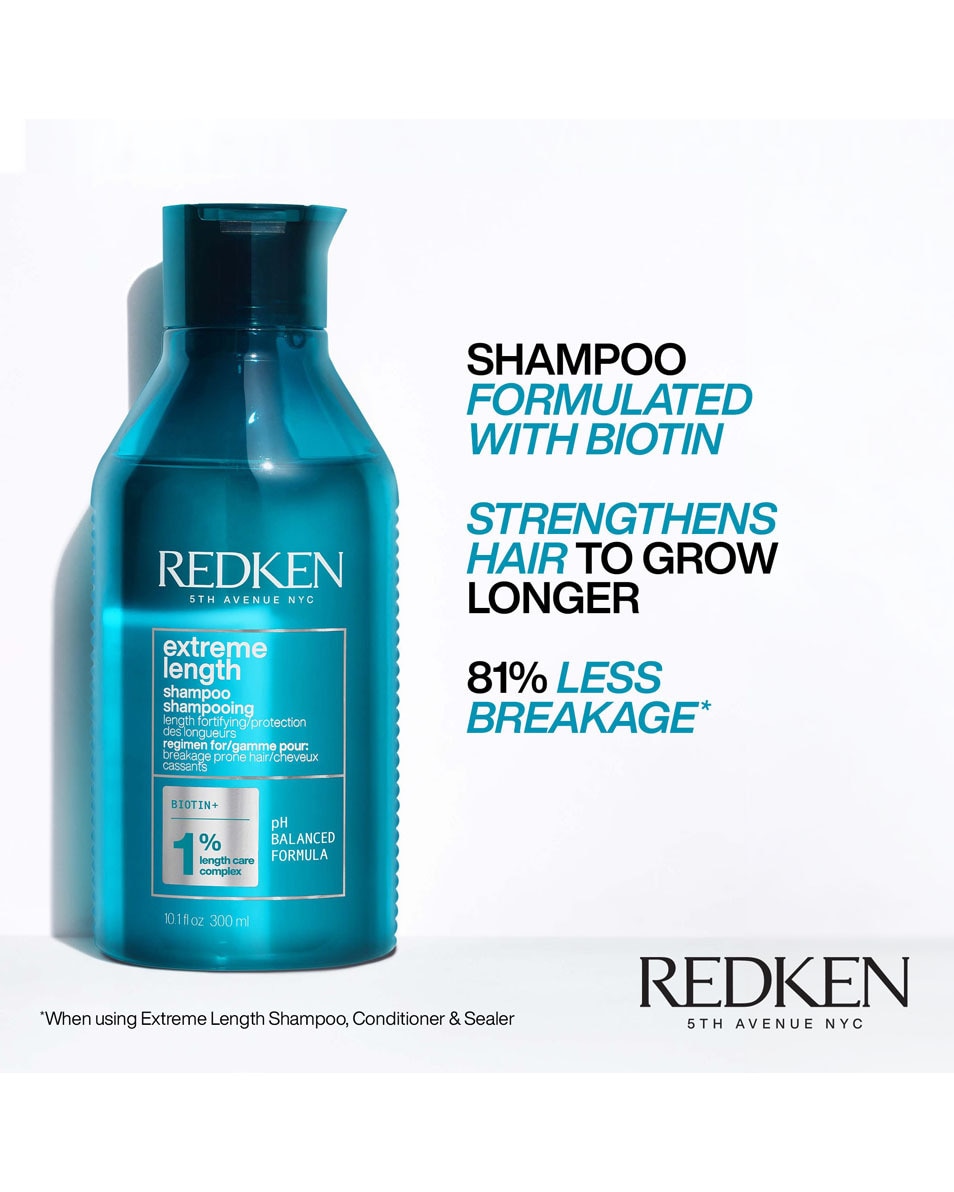 REDKEN Extreme Length Versterkende shampoo voor lang haar 300 ML 2