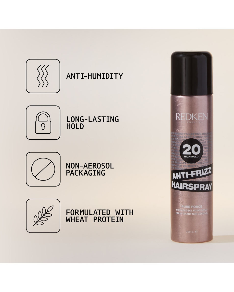 Anti-frizz spray - glanzende finish - voor alle haartypes