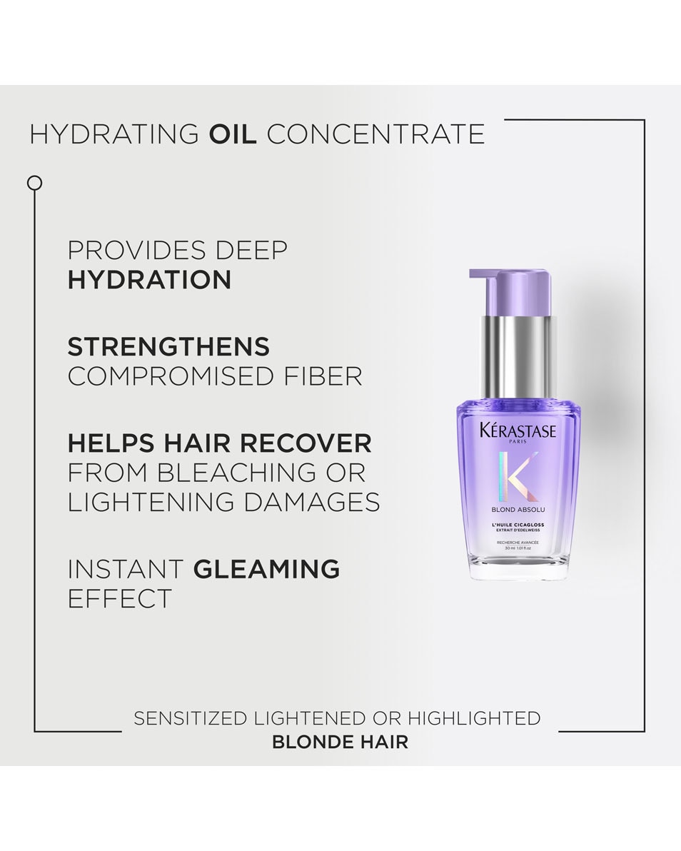 KÉRASTASE Blond Absolu L'Huile Cicagloss Herstellende haarolie - voor ontkleurd en blond haar 30 ML 2