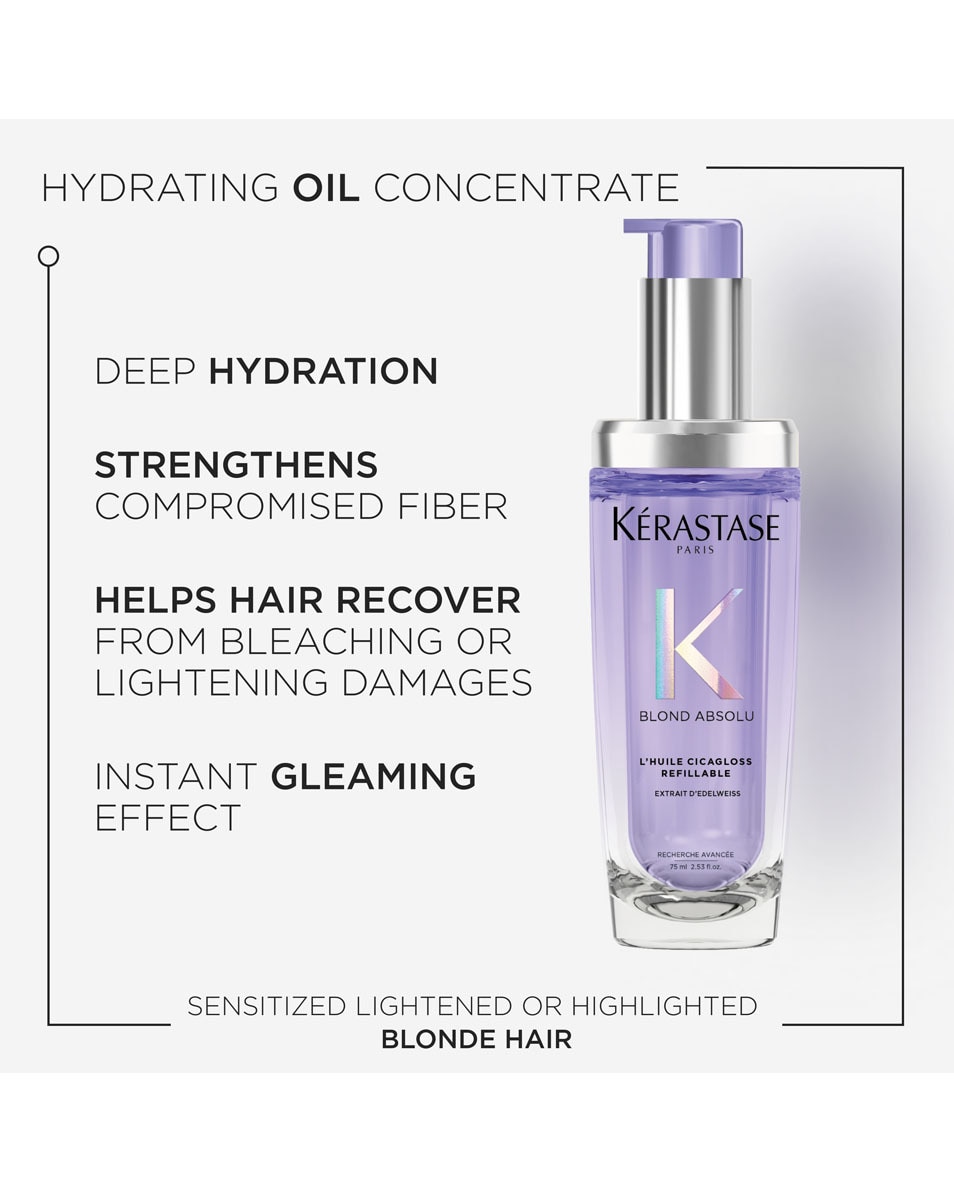 KÉRASTASE Blond Absolu L'Huile Cicagloss Herstellende haarolie - voor ontkleurd en blond haar 75 ML 2