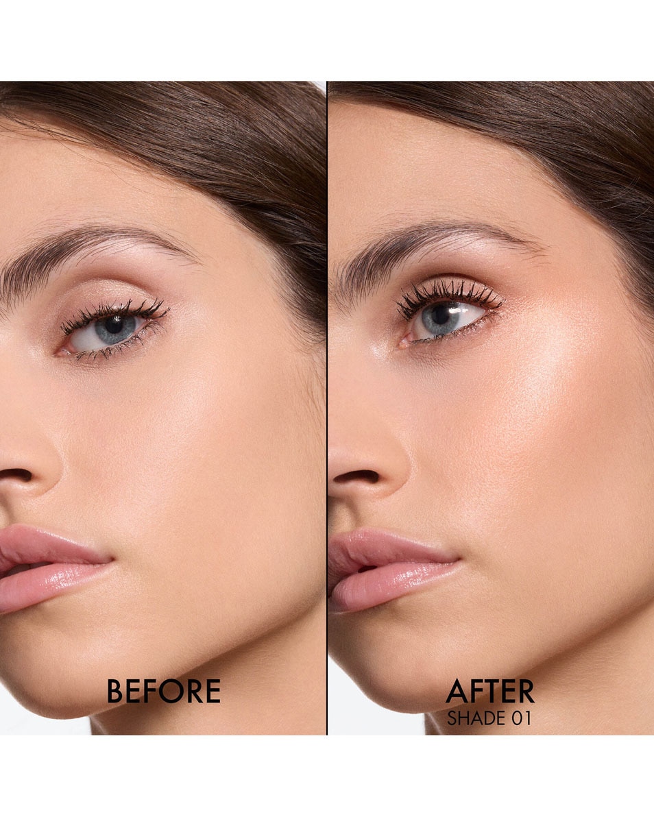 DIOR Dior Forever Glow Luminizer - Long Wear Highlighter Langhoudende highlighter - geïnfuseerd met hyaluronzuur 01 Nude Halo 2