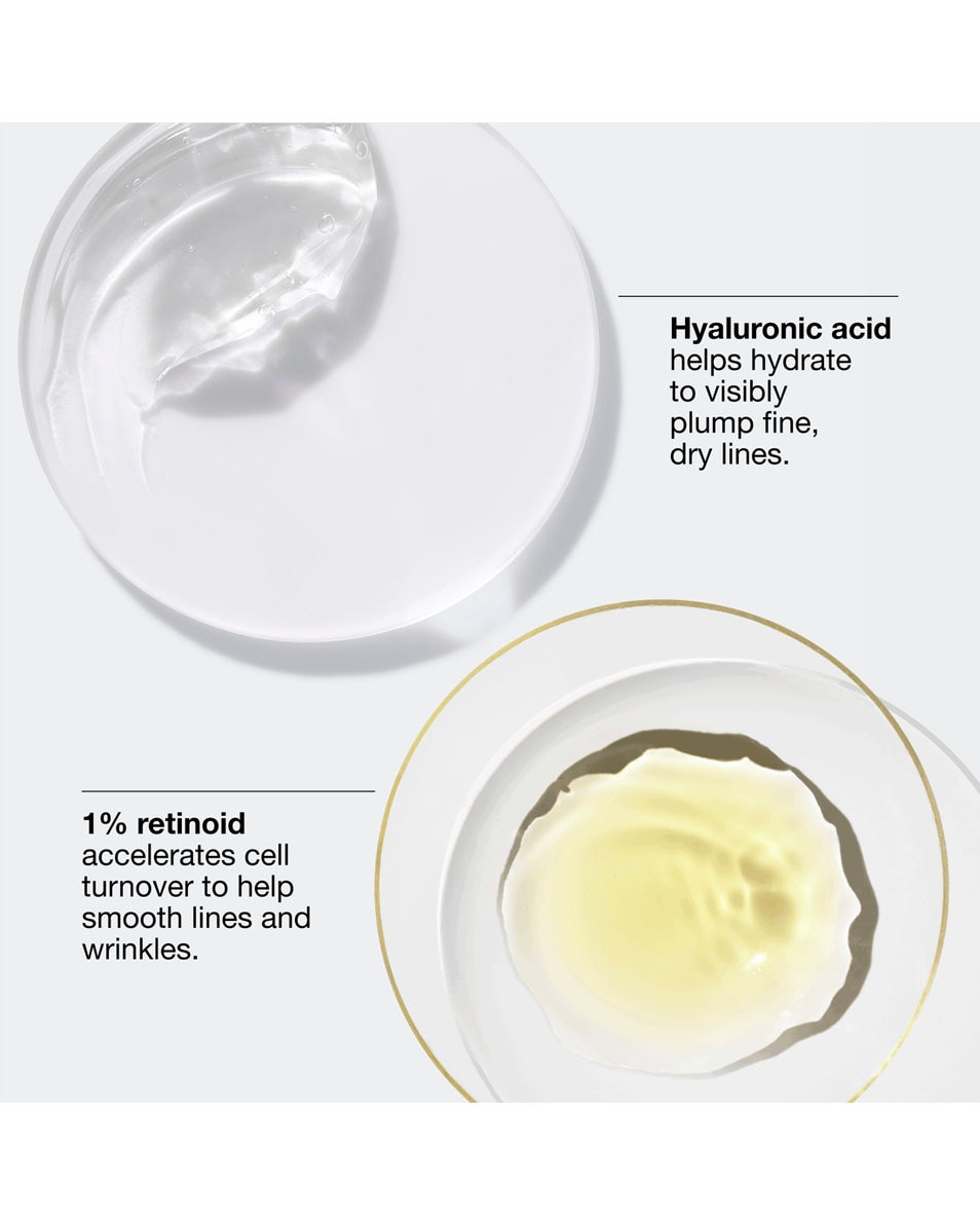 Een retinoïde behandeling in stickvorm die fijne lijntjes direct opvult.