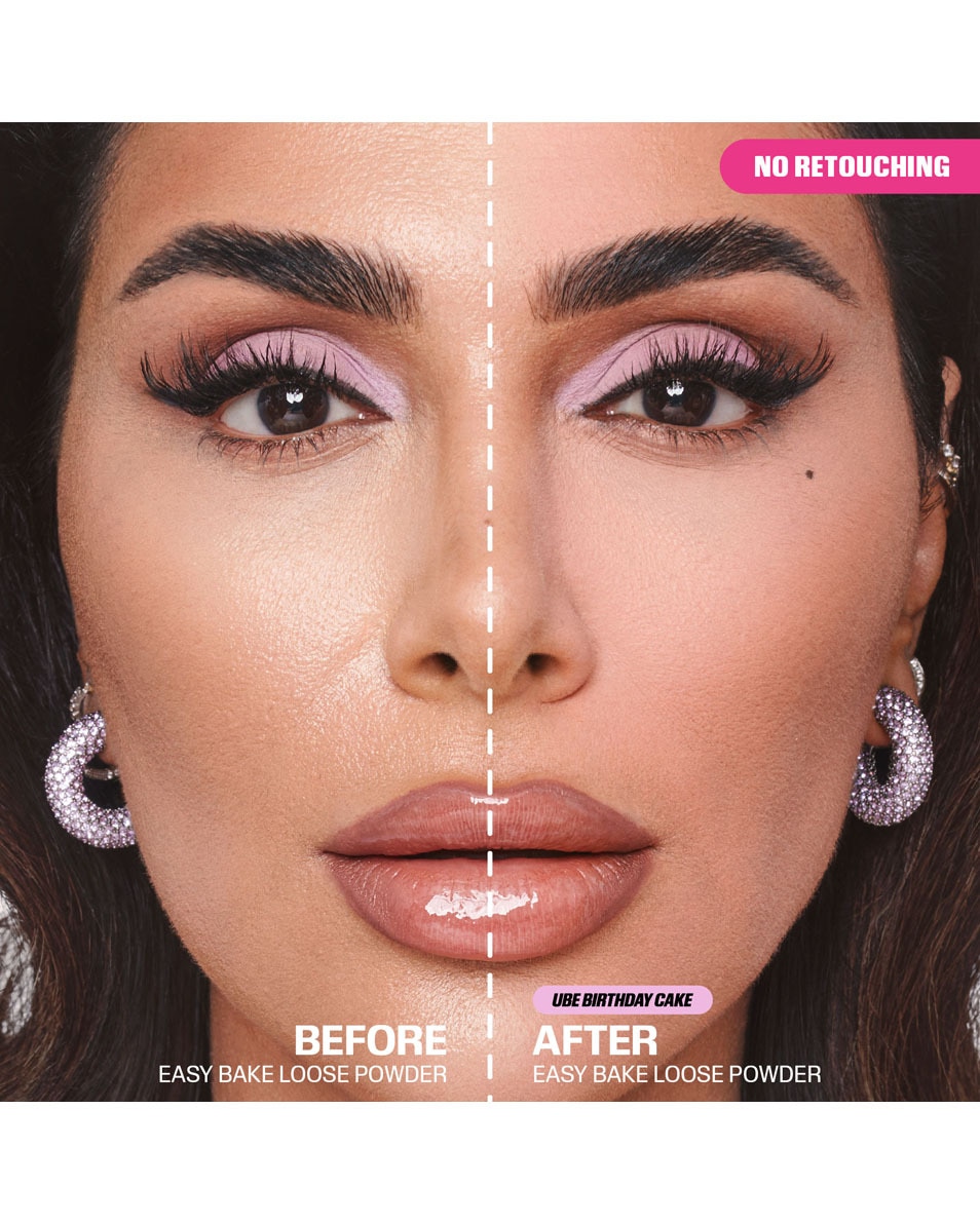 HUDA BEAUTY EASY BAKE LOOSE POWDER UBE BIRTHDAY CAKE 2