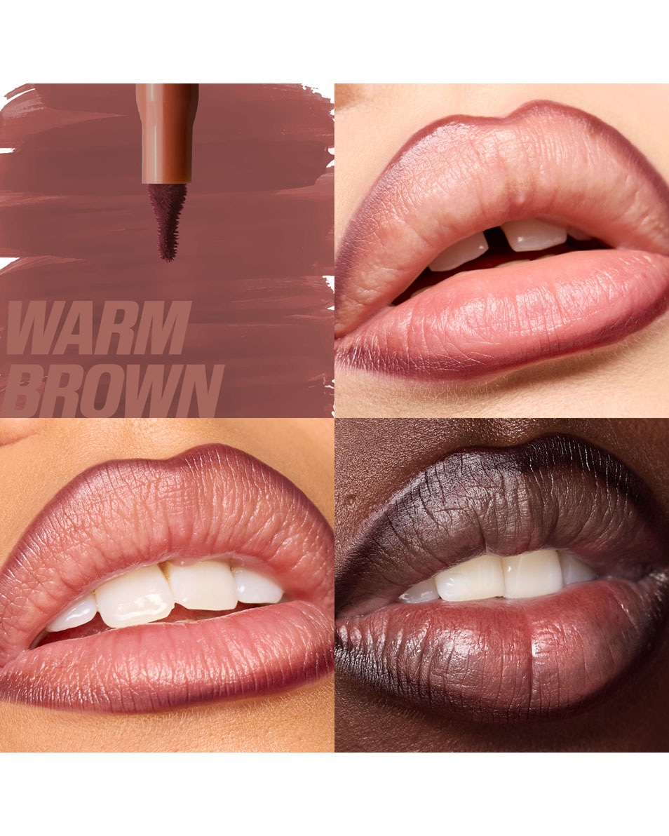 HUDA BEAUTY LIP CONTOUR LIP STAIN WARM BROWN 2