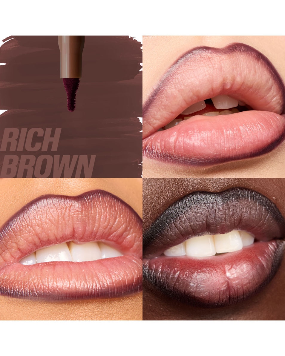 HUDA BEAUTY LIP CONTOUR LIP STAIN RICH BROWN
