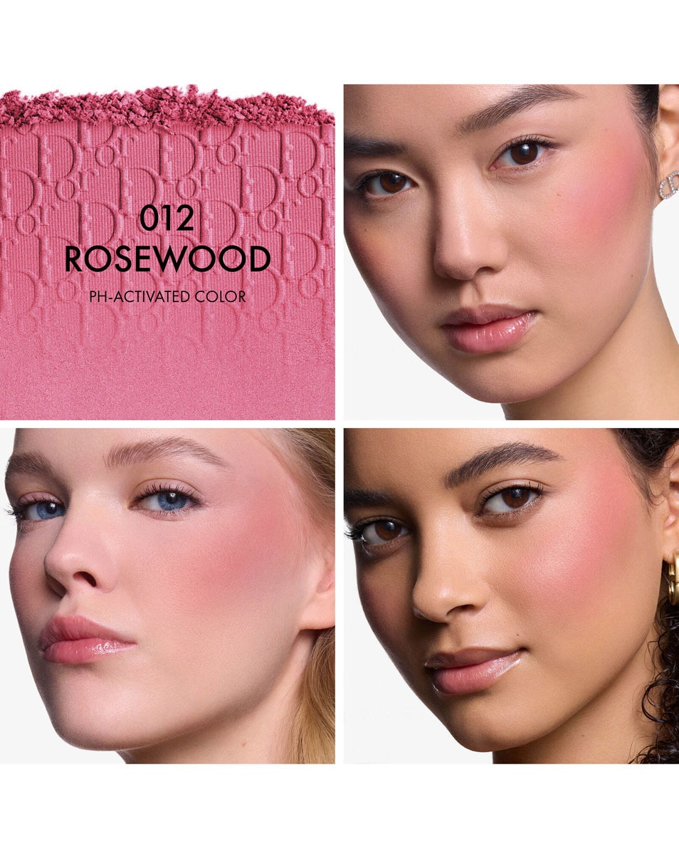 DIOR BACKSTAGE Rosy Glow - Long-wearing powder blush Blush met pH-geactiveerde kleur - langhoudend 012 ROSEWOOD 2