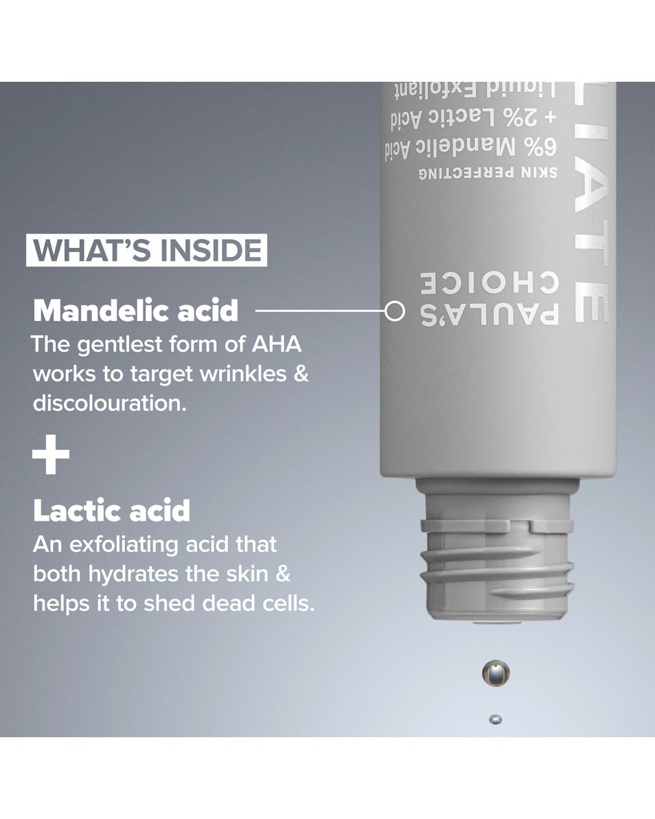 Paula's Choice SKIN PERFECTING SKIN PERFECTING 6% Mandelic Acid + 2% Lactic Acid AHA Liquid Exfoliant 88 ML