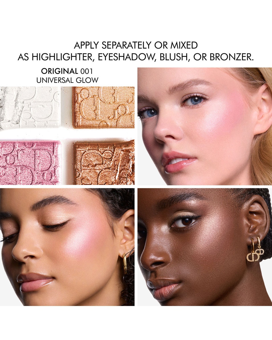 DIOR BACKSTAGE Dior Backstage Glow Maximizer Palette Multifunctioneel highlighter & blush palet 001 Universal Glow 2