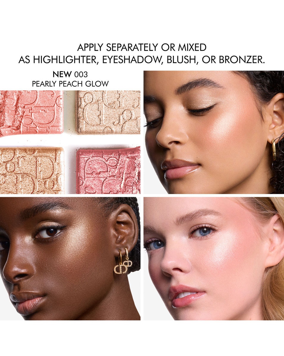 DIOR BACKSTAGE Dior Backstage Glow Maximizer Palette Multifunctioneel highlighter & blush palet 003 Pearly Peach Glow