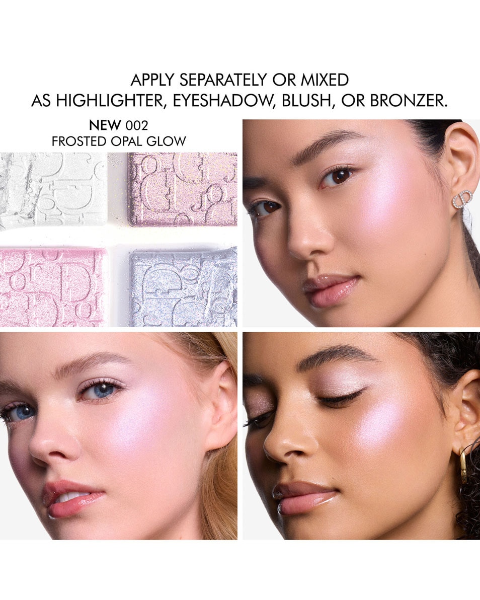 DIOR BACKSTAGE Dior Backstage Glow Maximizer Palette Multifunctioneel highlighter & blush palet 002 Frosted Opal Glow 2