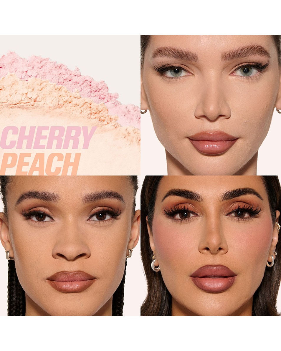 HUDA BEAUTY EASY BAKE DUO LOOSE POWDER Cherry Peach 2