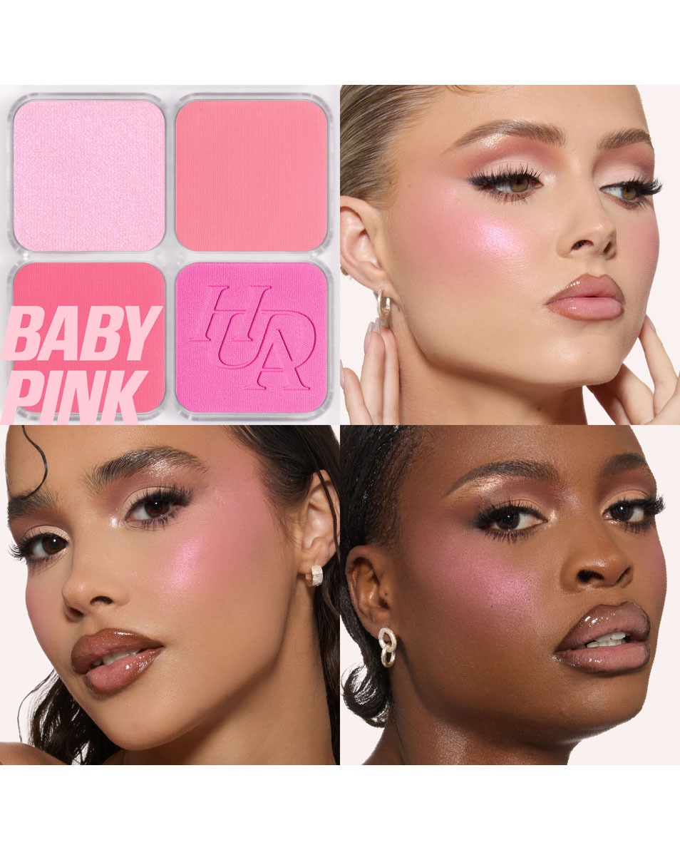 HUDA BEAUTY BLUSH FILTER Blurring Blushlighter Palette BABY PINK