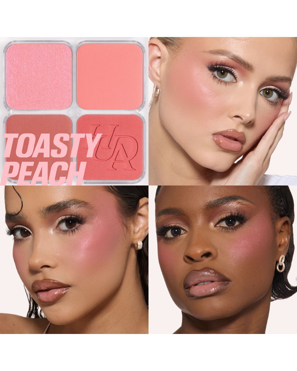 HUDA BEAUTY BLUSH FILTER Blurring Blushlighter Palette TOASTY PEACH 2
