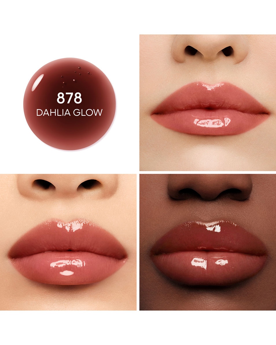 GUERLAIN KISS KISS Bee Glow Oil Een met honing verrijkte, getinte lipolie die voor 92% samengesteld is uit ingrediënten van natuurlijke oorsprong 878 DAHLIA GLOW 2