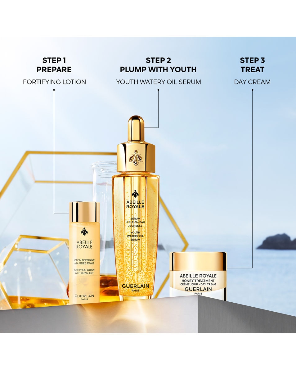 GUERLAIN ABEILLE ROYALE ANTI-AGEING RITUEEL VOOR EEN JEUGDIGE HUID 4 ST