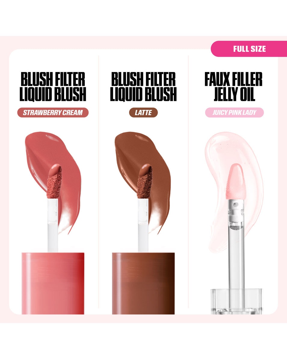 HUDA BEAUTY LIP & CHEEK BEST-SELLERS BRONZE NUDES SET 3 ST 2