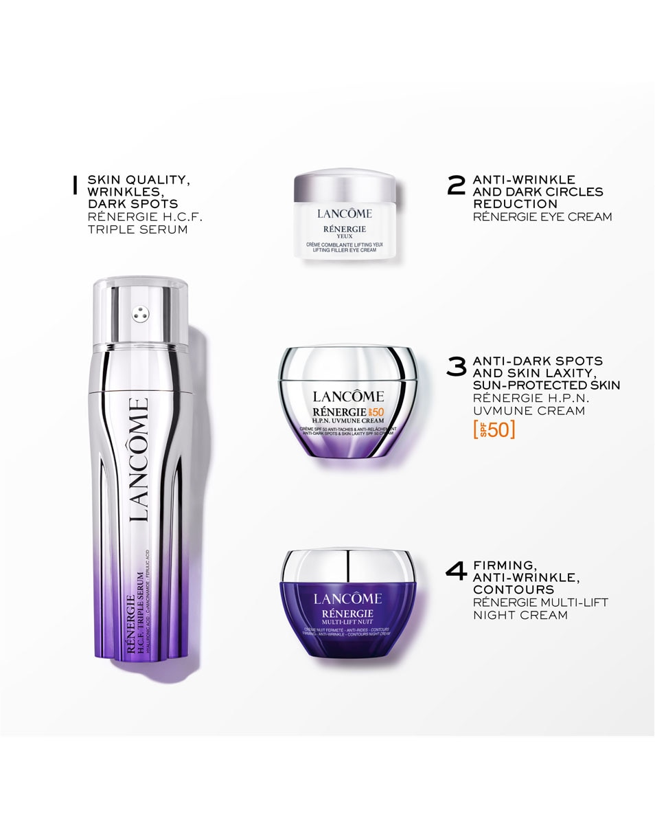 LANCÔME Renergie Multi-Lift Ultra H.C.F. Triple Serum Set - Anti-Aging Routine 4 ST 2