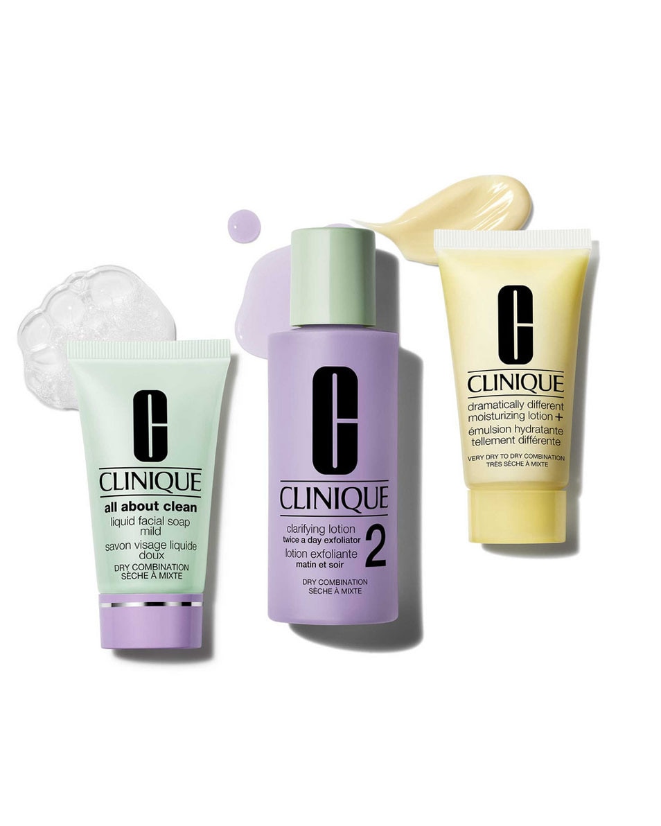 CLINIQUE BASIC 3 TEMPS Healthy Skin Routine Mini Kit Dry Combination 3 ST 2