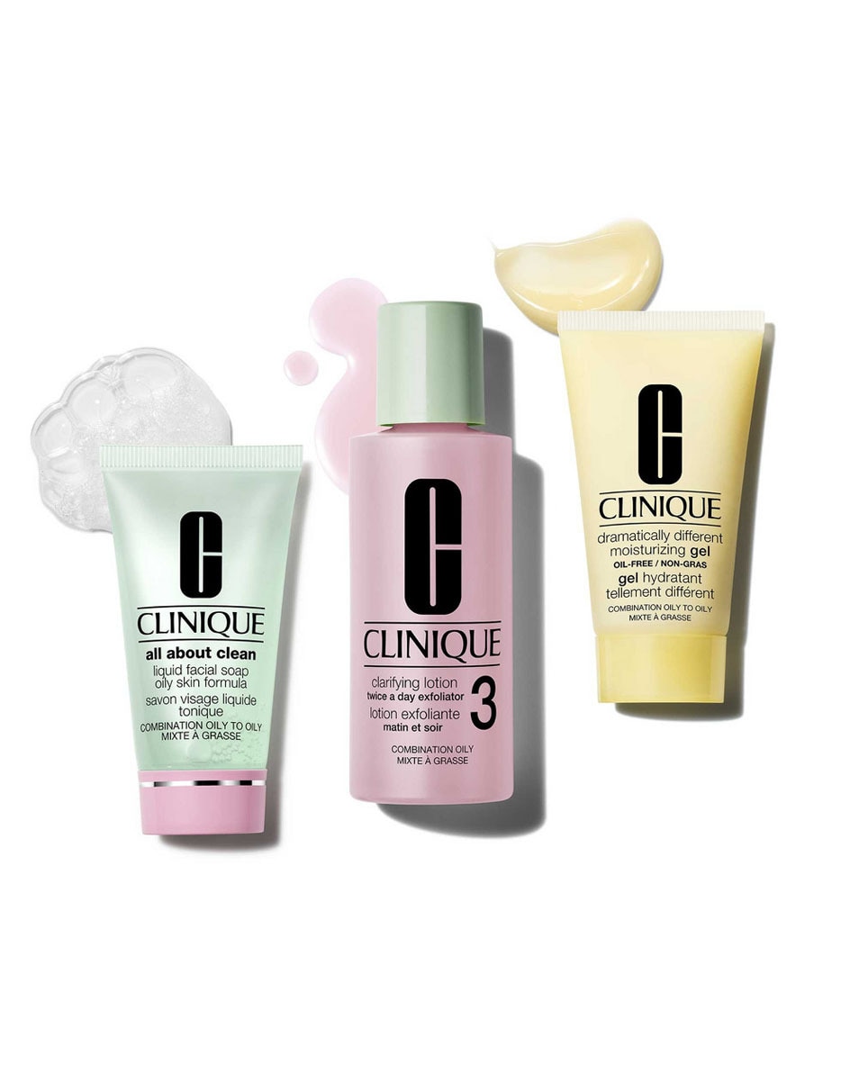 CLINIQUE BASIC 3 TEMPS Healthy Skin Routine Mini Kit Combination Oily 3 ST 2